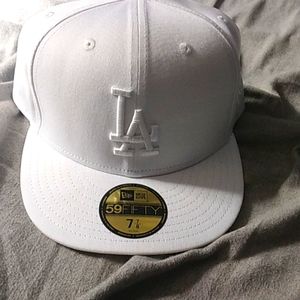 LA flat bill hat